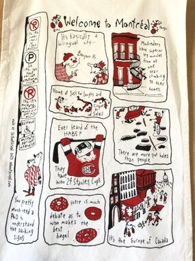 Welcome to Montréal Tea Towel